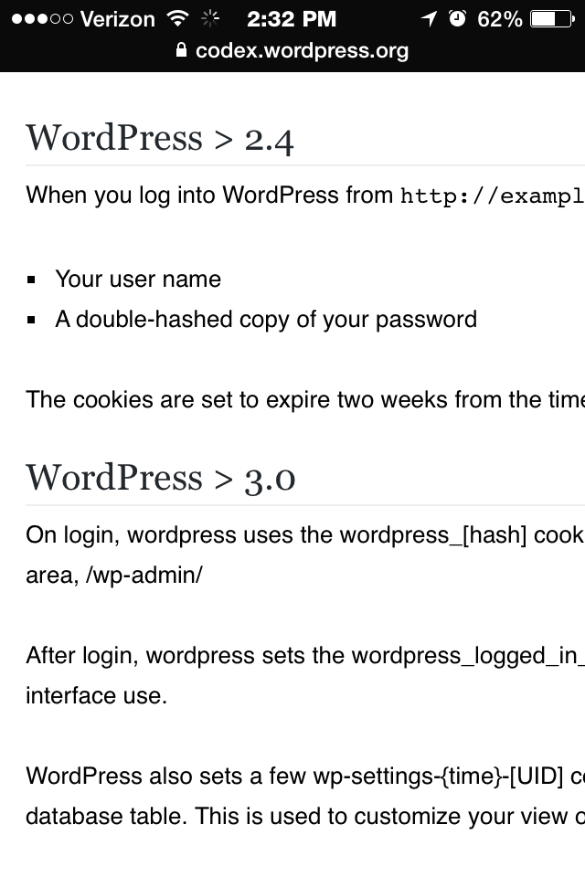 Bad website for Mobile